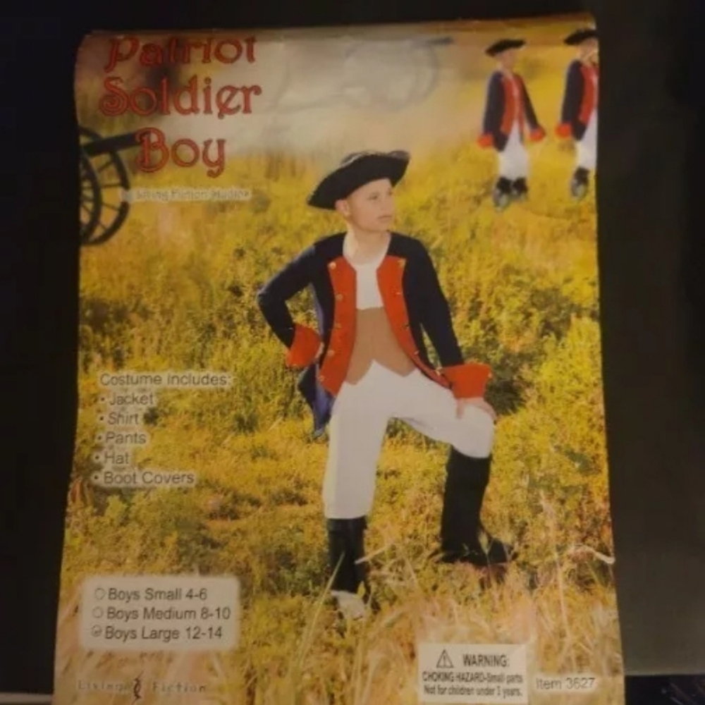 Patriot Soldier Military Civil War Historical Costume. See Description